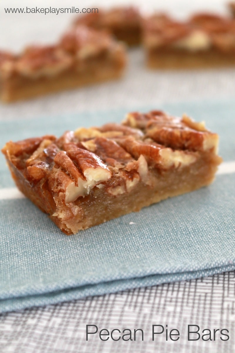 Pecan Pie Bars Quick Easy Recipe Bake Play Smile