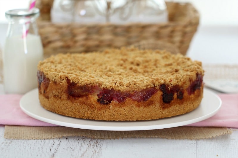 Raspberry & Apple Crumble Cake - Bake Play Smile