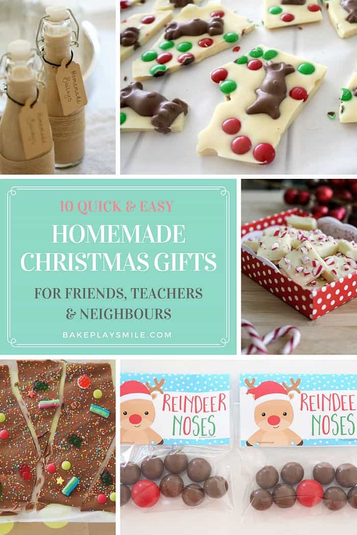 10 Quick & Easy Homemade Christmas Gifts for Teachers, Friends ...